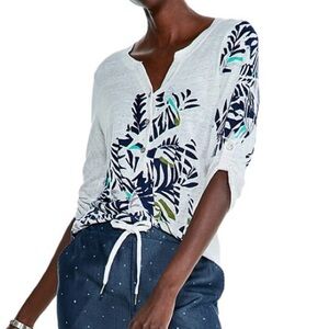 NWT Nic + Zoe Women’s Cool Breeze White Linen Shirt (M)